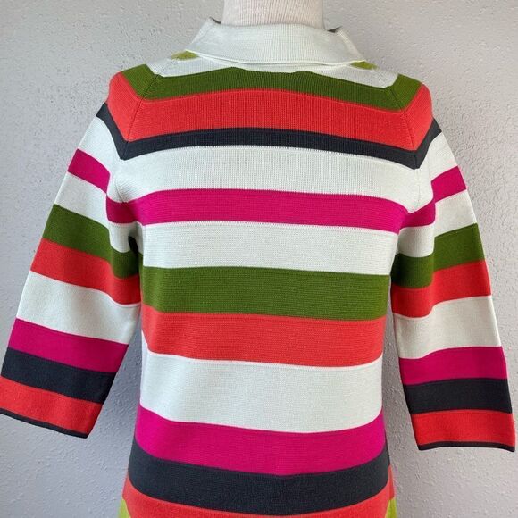 Import Corner Striped Sweater Midi Dress Size 12 EUC - Picture 2 of 7